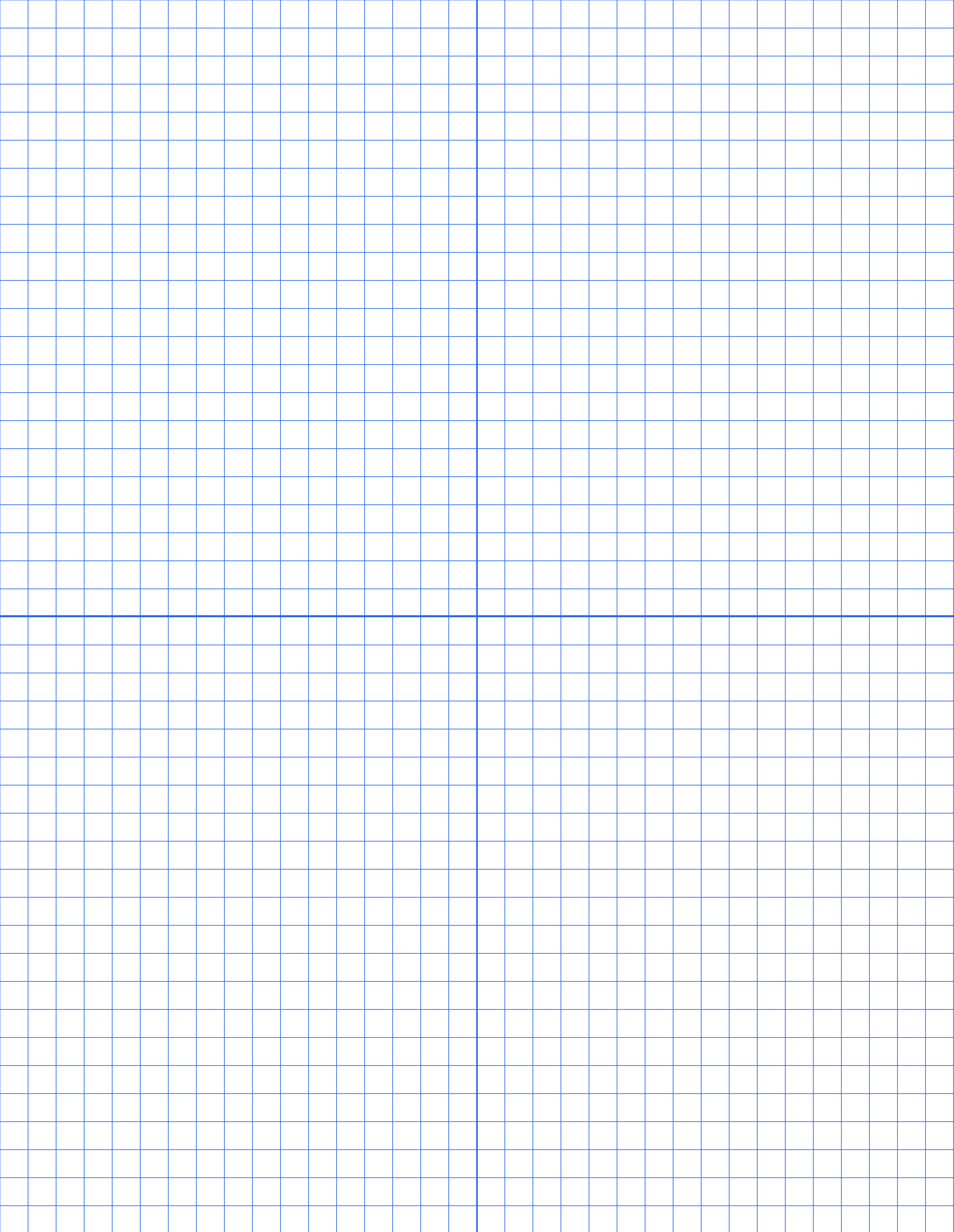 Letter 1/4 Inch Printable Coordinate Plane Paper preview