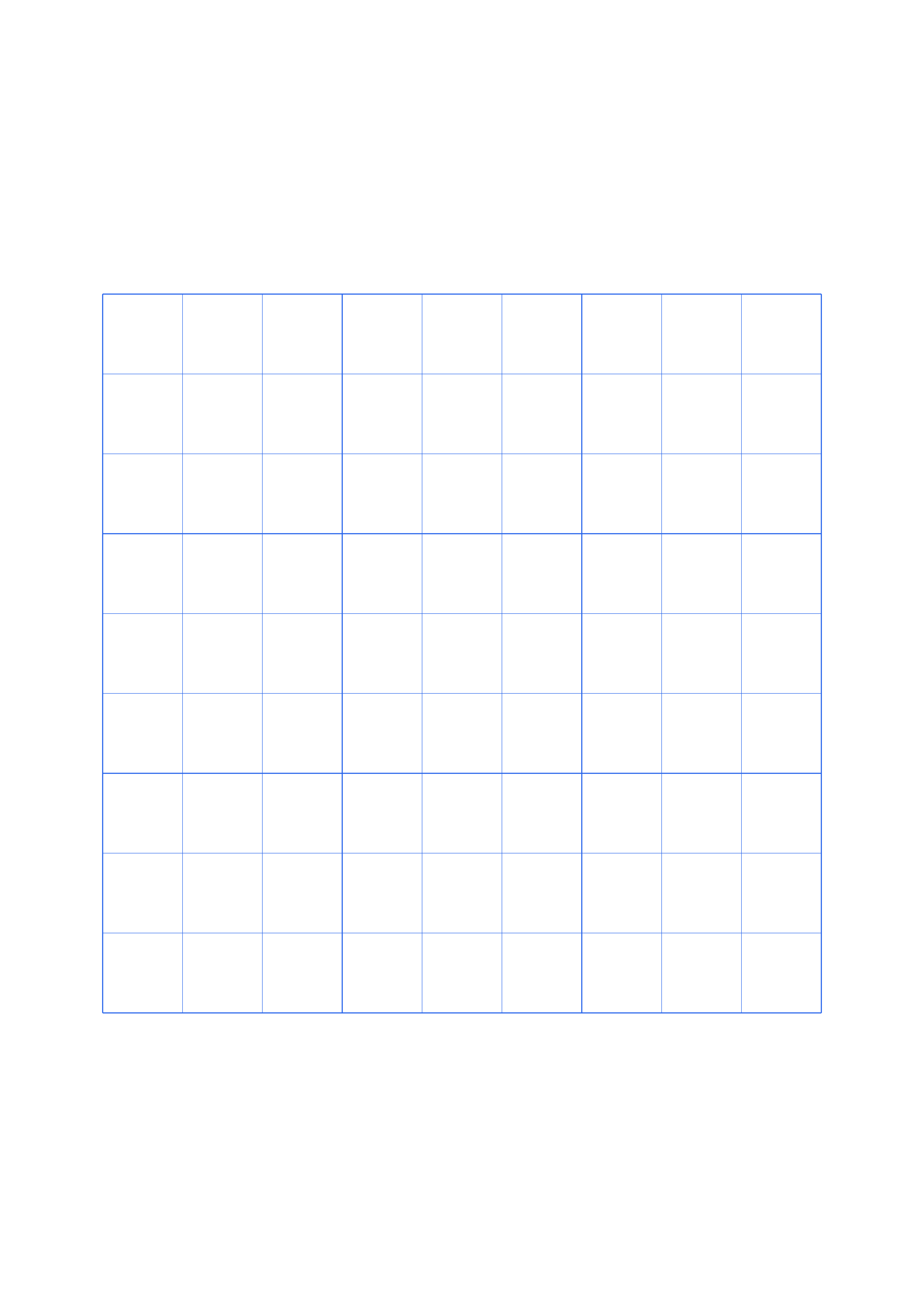 A3 sudoku with larger cells