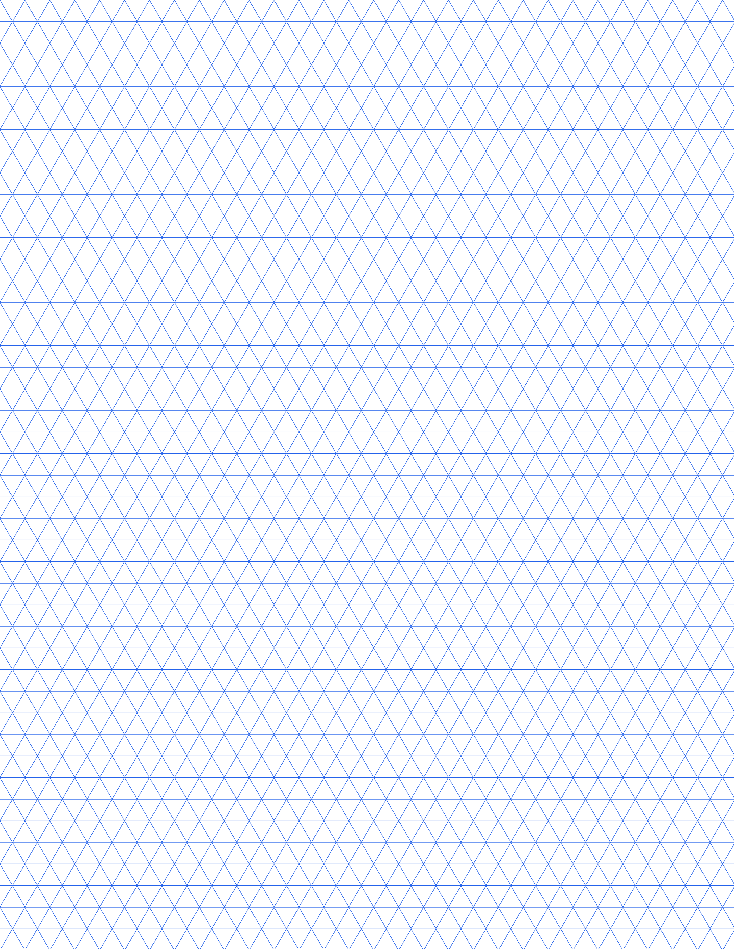 Letter 1/4 Inch Printable Triangle Grid Paper preview